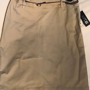 Beige Casual skirt